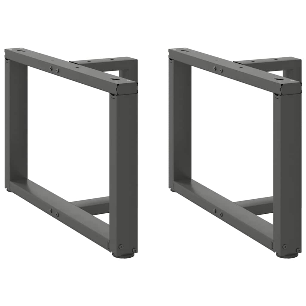 Couchtischbeine T-Form Anthrazit, 2er Set