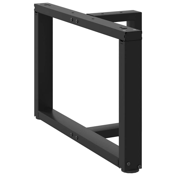Couchtischbeine T-Form, Schwarz, 70 cm, 2er-Set