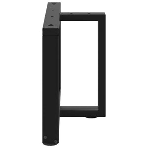 Couchtischbeine T-Form, Schwarz, 70 cm, 2er-Set