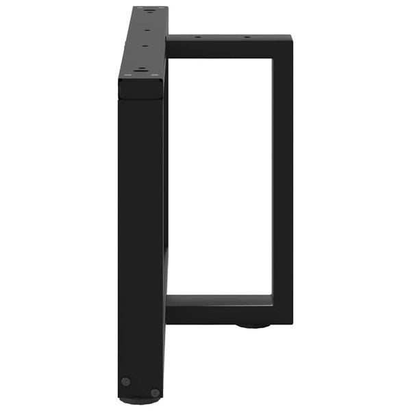 Couchtischbeine T-Form, Schwarz, 70 cm, 2er-Set