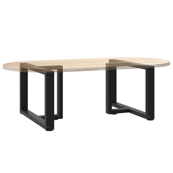 Couchtischbeine T-Form, Schwarz, 70 cm, 2er-Set