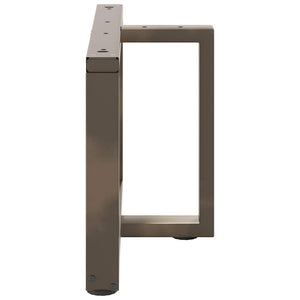Couchtischbeine T-Form, Stahl Natur, 70cm