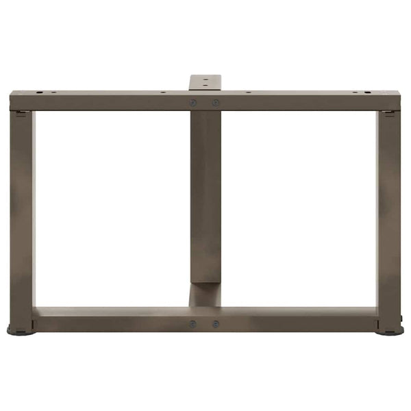 Couchtischbeine T-Form, Stahl Natur, 70cm