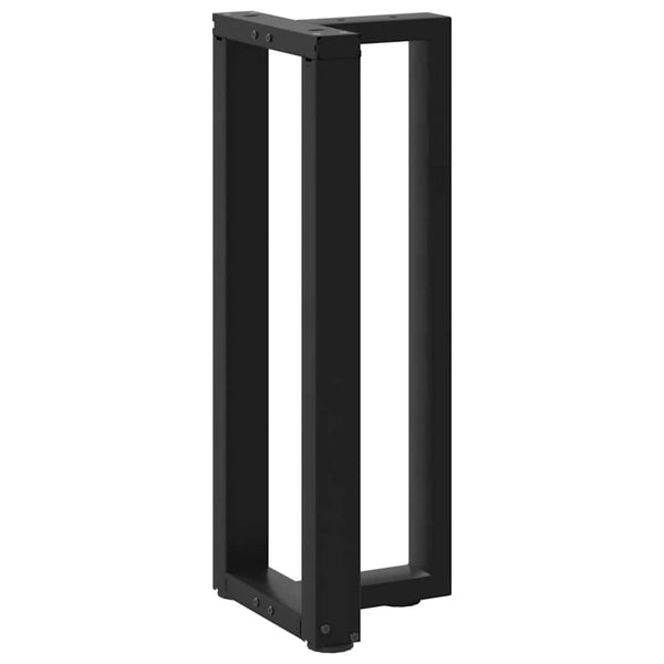T-Form Konsolentischbeine, Schwarz, 2er Set