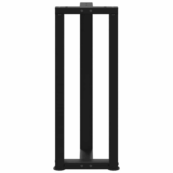 T-Form Konsolentischbeine, Schwarz, 2er Set
