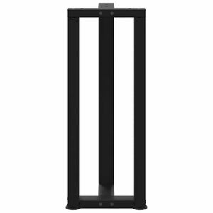 T-Form Konsolentischbeine, Schwarz, 2er-Set