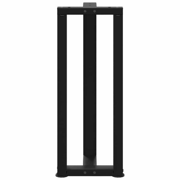 T-Form Konsolentischbeine, Schwarz, 2er-Set