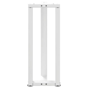 Konsolentischbeine T-Form Weiß, 2er-Set