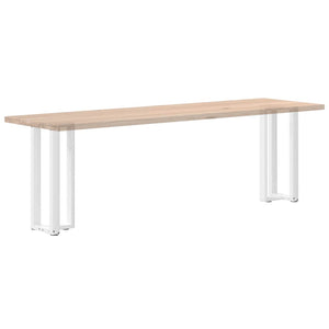 Konsolentischbeine T-Form Weiß, 2er-Set
