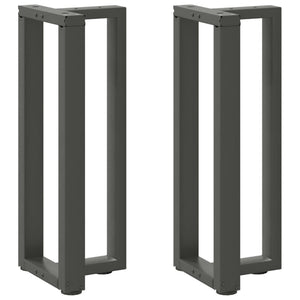 Konsolentischbeine T-Form Anthrazit, 2er-Set