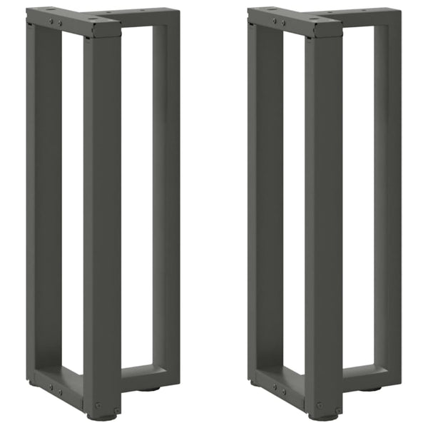 Konsolentischbeine T-Form Anthrazit, 2er-Set