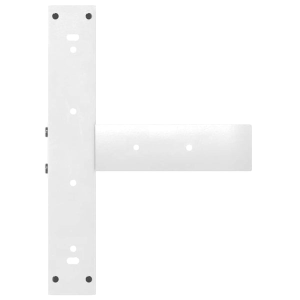 Esstischbeine T-Form, 2er Set, Stahl Weiß