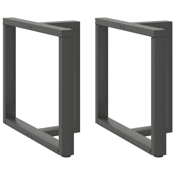 Tischbeine T-Form Anthrazit 80x35 cm, 2er Set