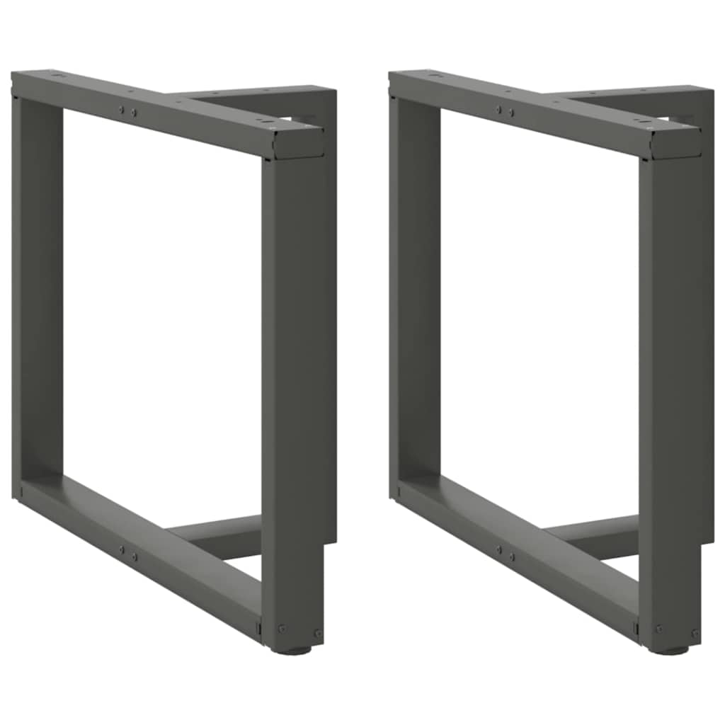 Esstischbeine T-Form, Anthrazit, 2er Set