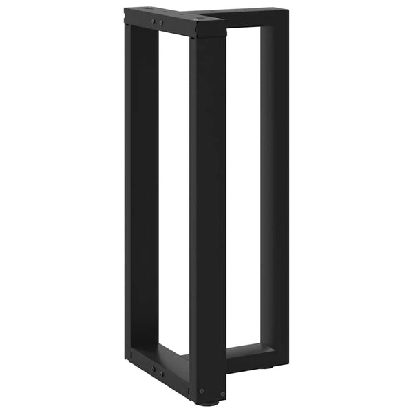 Schwarze Bartischbeine T-Form, 2er Set
