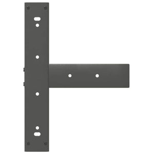 Bartischbeine T-Form Anthrazit, 2er-Set