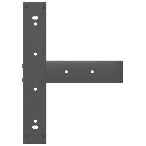 Bartischbeine T-Form Anthrazit, 2er-Set