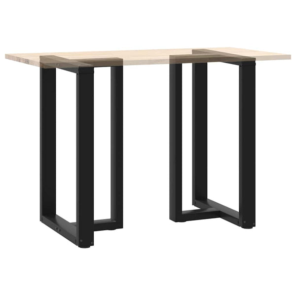 Bartischbeine T-Form, 2er Set, Schwarz