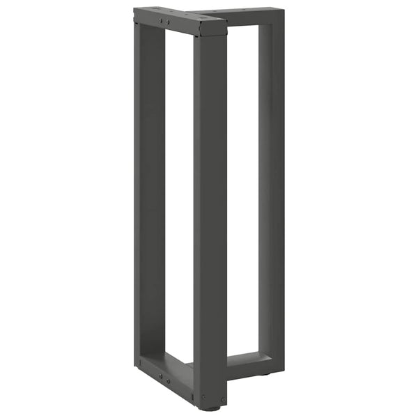 vidaXL Pieds de table de bar en T 2 pcs Anthracite 40x35x(100-101) cm Acier