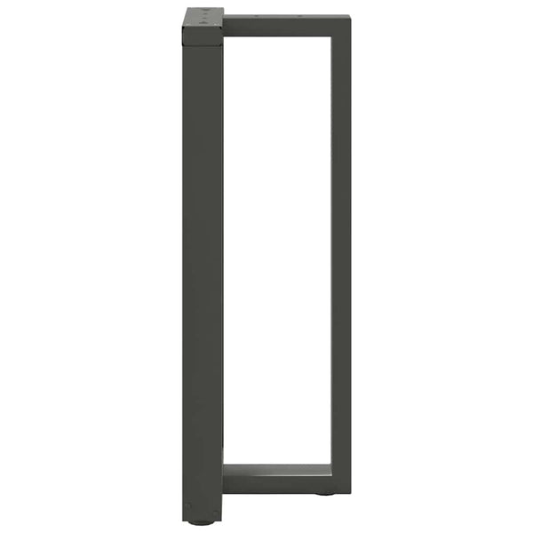 vidaXL Pieds de table de bar en T 2 pcs Anthracite 40x35x(100-101) cm Acier