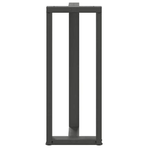 vidaXL Pieds de table de bar en T 2 pcs Anthracite 40x35x(100-101) cm Acier