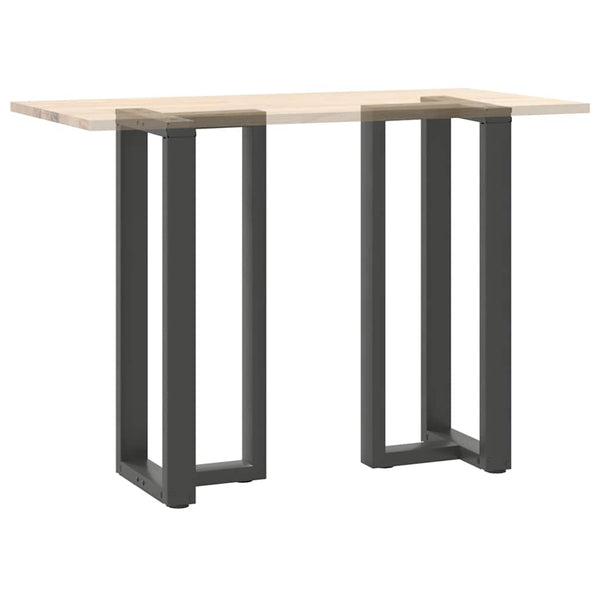 vidaXL Pieds de table de bar en T 2 pcs Anthracite 40x35x(100-101) cm Acier