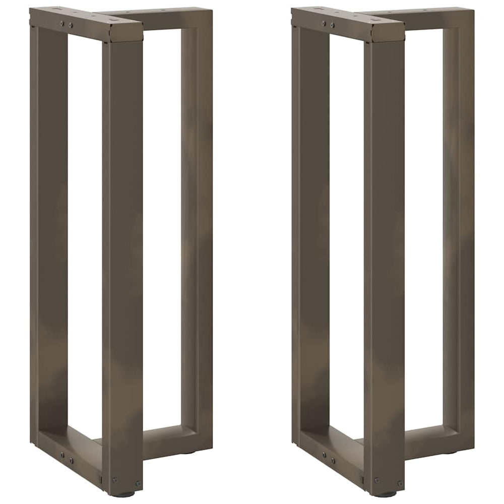 vidaXL Pieds de table de bar en T 2 pcs Acier brut 40x35x(100-101) cm Acier