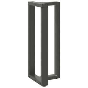 vidaXL Pieds de table de bar en T 2 pcs Anthracite 50x35x(100-101) cm Acier