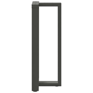 vidaXL Pieds de table de bar en T 2 pcs Anthracite 50x35x(100-101) cm Acier