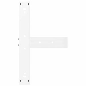 Weiße Bartischbeine T-Form, 2er Set