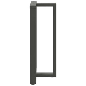 vidaXL Pieds de table de bar en T 2 pcs Anthracite 60x35x(100-101) cm Acier