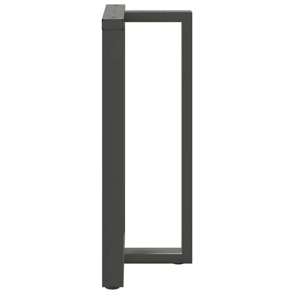 vidaXL Pieds de table de bar en T 2 pcs Anthracite 60x35x(100-101) cm Acier