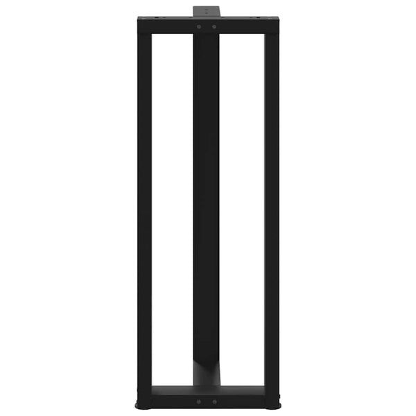 Bartischbeine T-Form Schwarz, 2er-Set