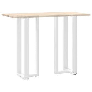 Weiße Bartischbeine T-Form, 2er Set