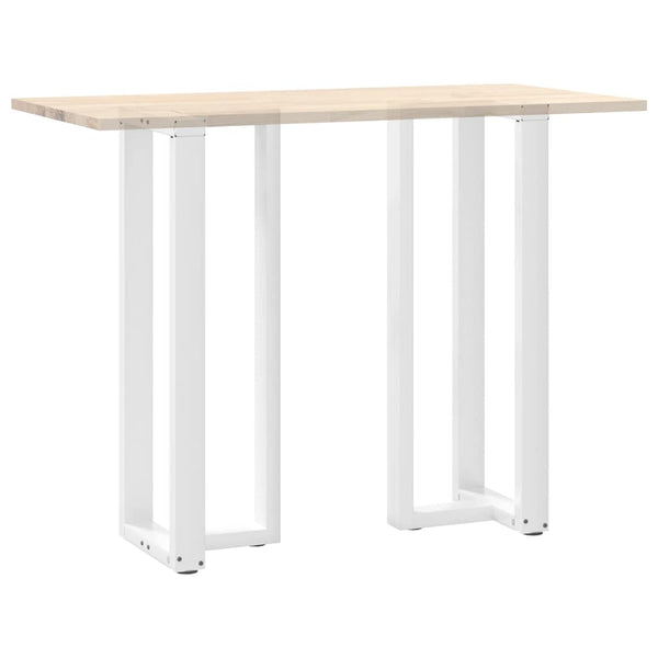Weiße Bartischbeine T-Form, 2er Set