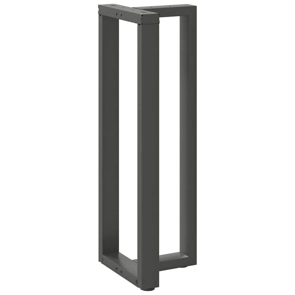vidaXL Pieds de table de bar en T 2 pcs Anthracite 40x35x(110-111) cm Acier
