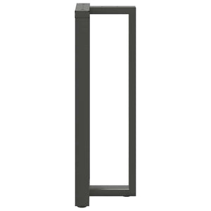 vidaXL Pieds de table de bar en T 2 pcs Anthracite 40x35x(110-111) cm Acier