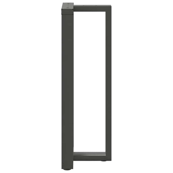 vidaXL Pieds de table de bar en T 2 pcs Anthracite 40x35x(110-111) cm Acier