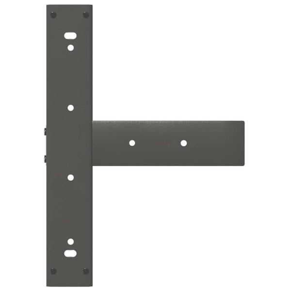 vidaXL Pieds de table de bar en T 2 pcs Anthracite 40x35x(110-111) cm Acier