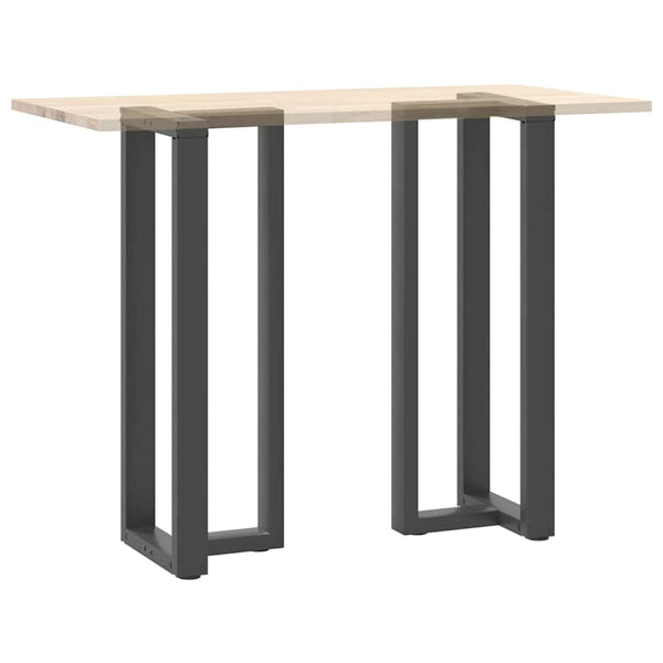 vidaXL Pieds de table de bar en T 2 pcs Anthracite 40x35x(110-111) cm Acier