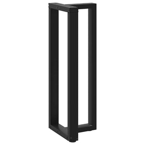 Bartischbeine T-Form, Schwarz, 2er Set