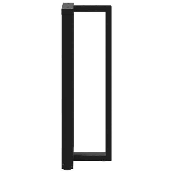 Bartischbeine T-Form, Schwarz, 2er Set