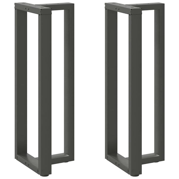 Stehtischbeine T-Form Anthrazit, 2er Set