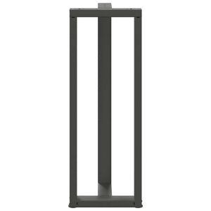 Stehtischbeine T-Form Anthrazit, 2er Set