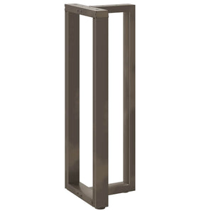 Stehtischbeine T-Form, 2er Set, Naturstahl