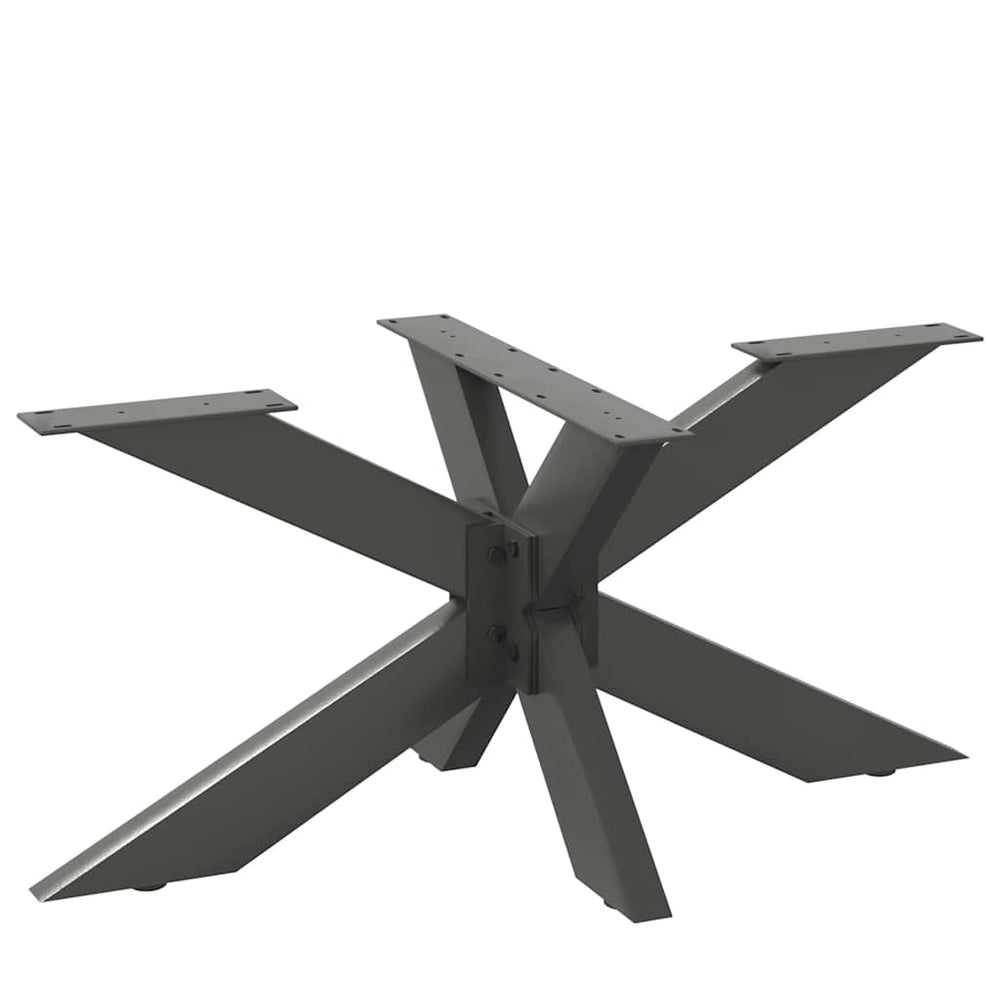 Pied de table basse vidaXL en forme d'araignée Anthracite 98x58x(42-43) cm Acier