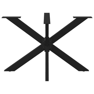 Esstischbein Spinnenform Schwarz Stahl