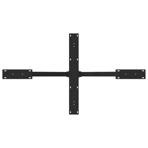 Esstischbein Spinnenform Schwarz Stahl