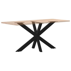 Esstischbein Spinnenform Schwarz Stahl