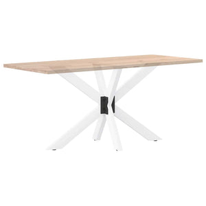 Esstischbein Spinnenform Weiß Stahl